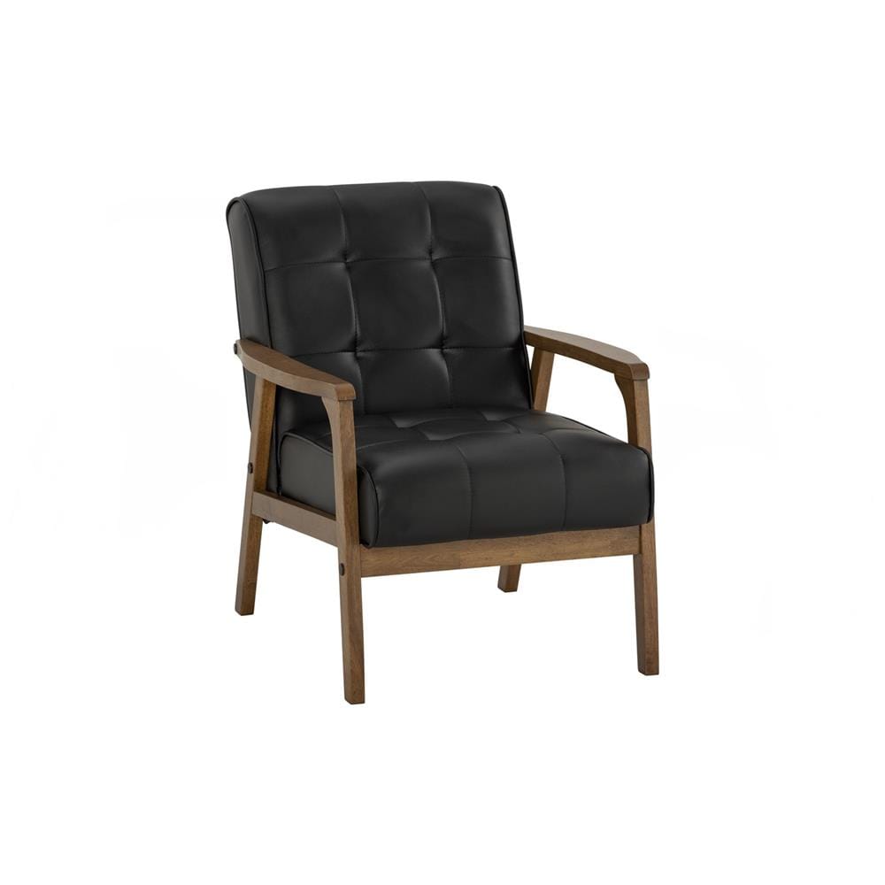 TUCSON 1 SEATER SOFA IN COCOA COLOUR, ESPRESSO COLOUR VINYL