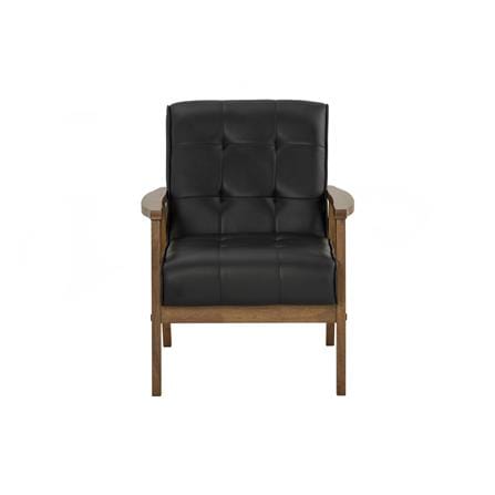 TUCSON 1 SEATER SOFA IN COCOA COLOUR, ESPRESSO COLOUR VINYL