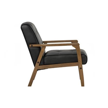 TUCSON 1 SEATER SOFA IN COCOA COLOUR, ESPRESSO COLOUR VINYL