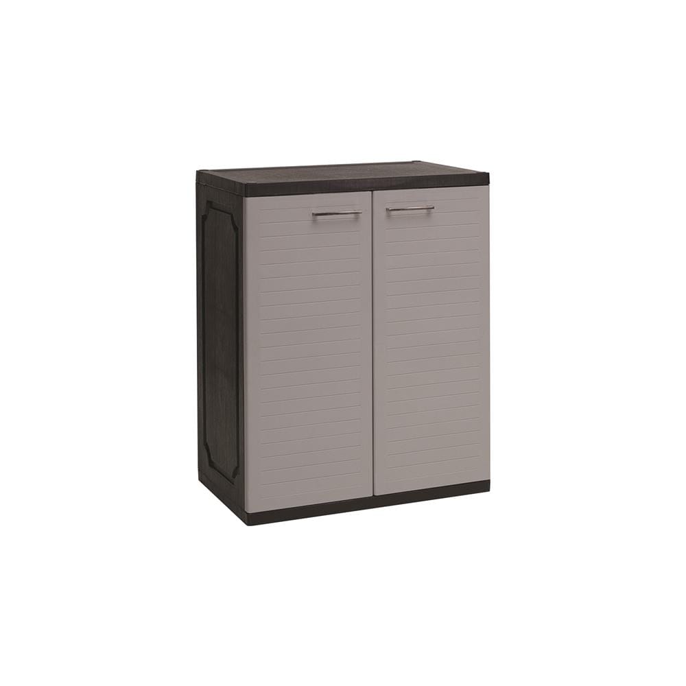 NUHOOM SHOES CABINET OPTIMUS 2 DOOR GREY/BLACK