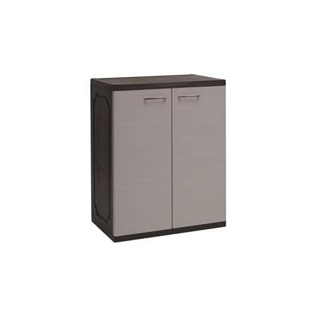 NUHOOM SHOES CABINET OPTIMUS 2 DOOR GREY/BLACK
