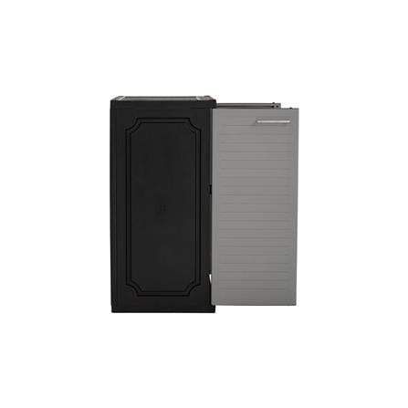 NUHOOM SHOES CABINET OPTIMUS 2 DOOR GREY/BLACK