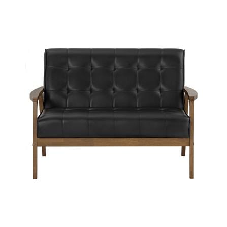 TUCSON 2 SEATER SOFA IN COCOA COLOUR, ESPRESSO COLOUR VINYL