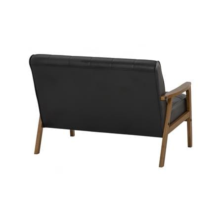 TUCSON 2 SEATER SOFA IN COCOA COLOUR, ESPRESSO COLOUR VINYL