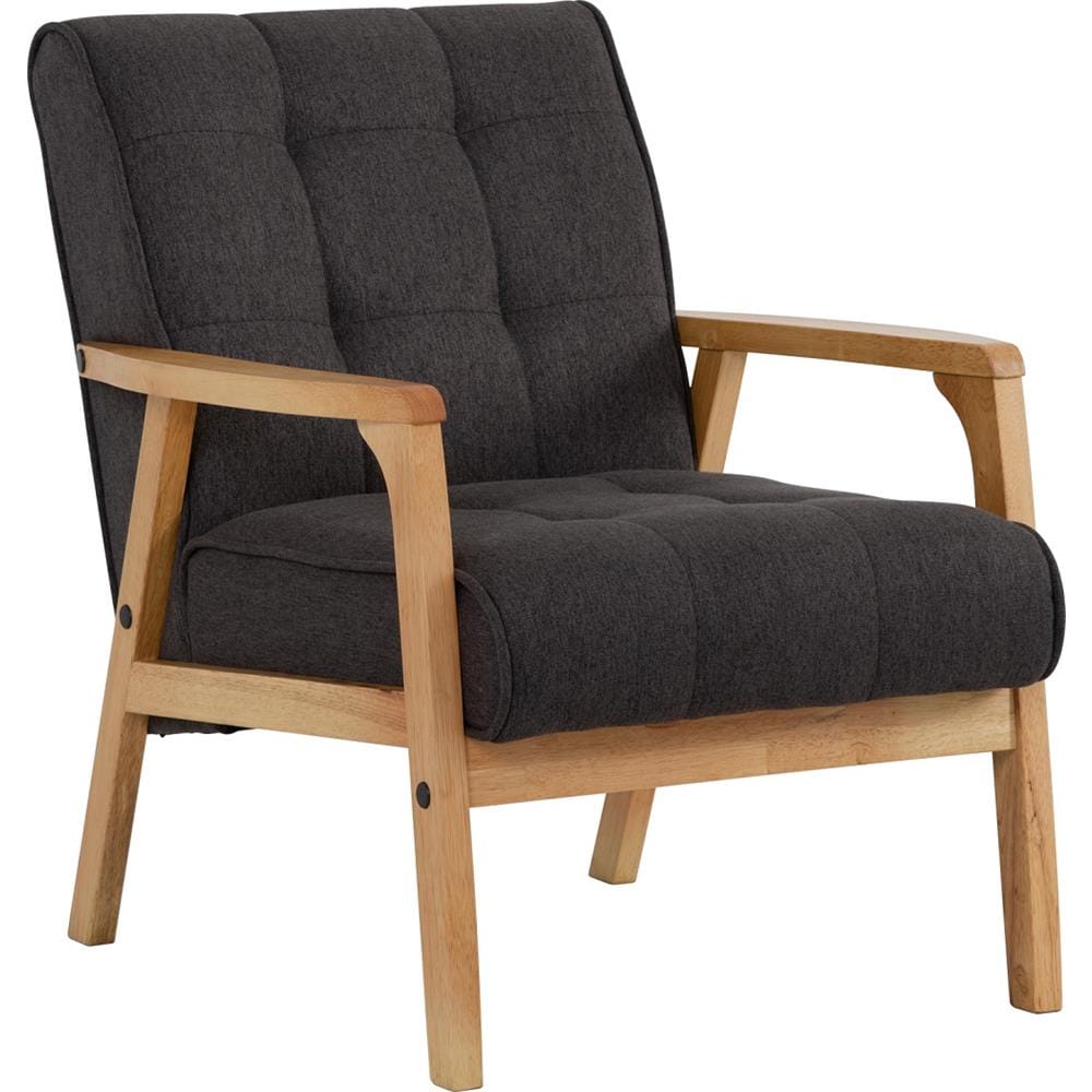 NUHOOM SOFA TUCSON 1-SEATER NATURAL MOCHA CHALLIS FABRIC