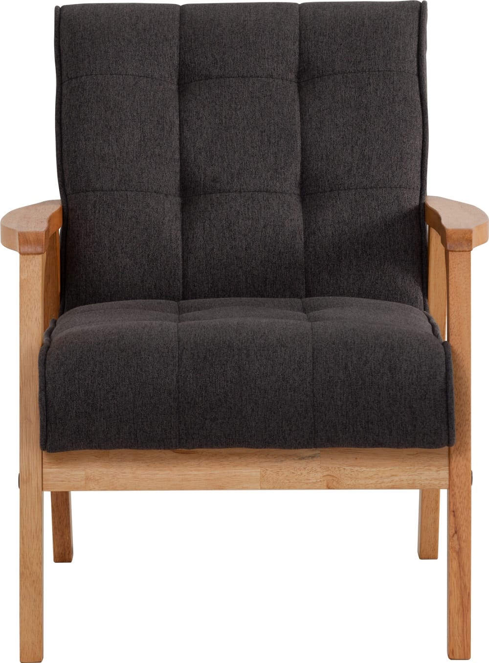 NUHOOM SOFA TUCSON 1-SEATER NATURAL MOCHA CHALLIS FABRIC