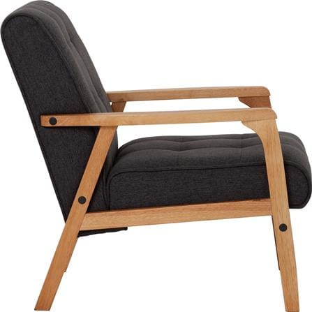 NUHOOM SOFA TUCSON 1-SEATER NATURAL MOCHA CHALLIS FABRIC