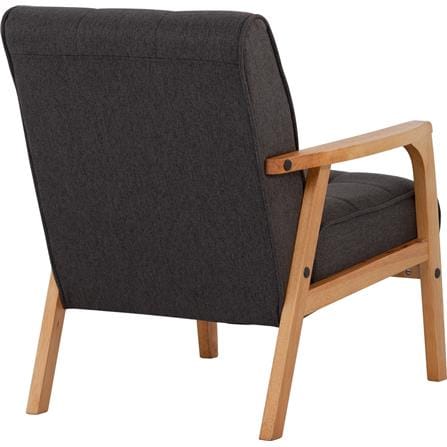 NUHOOM SOFA TUCSON 1-SEATER NATURAL MOCHA CHALLIS FABRIC