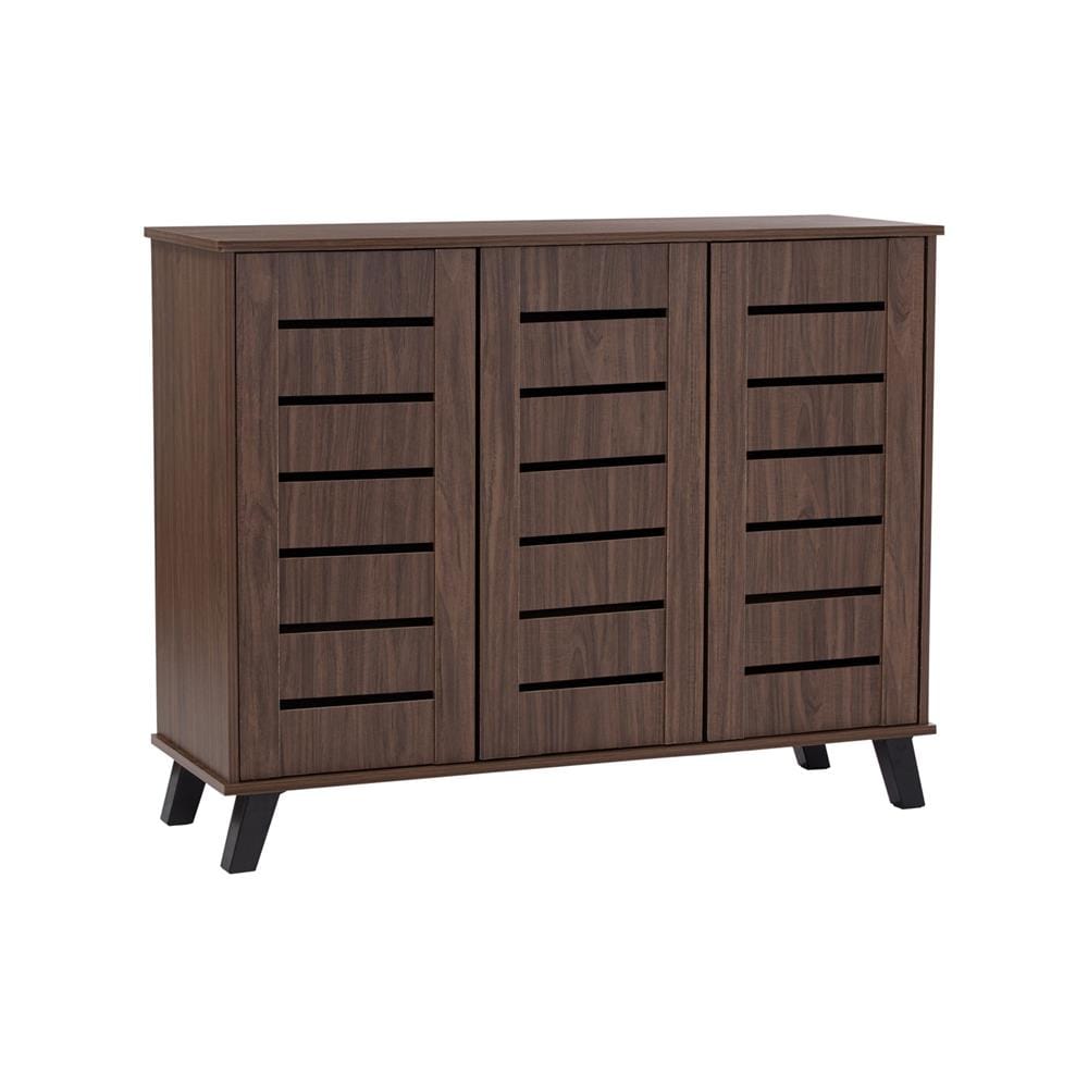NUHOOM SHOES CABINET IRAN 3 DOOR LIGHT CAPPUCINNO