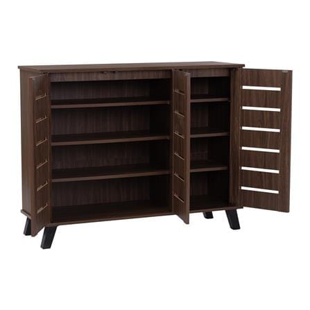 NUHOOM SHOES CABINET IRAN 3 DOOR LIGHT CAPPUCINNO