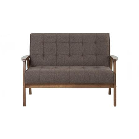 TUCSON 2 SEATER SOFA IN COCOA COLOUR, CHESTNUT COLOUR DIMITY FABRIC