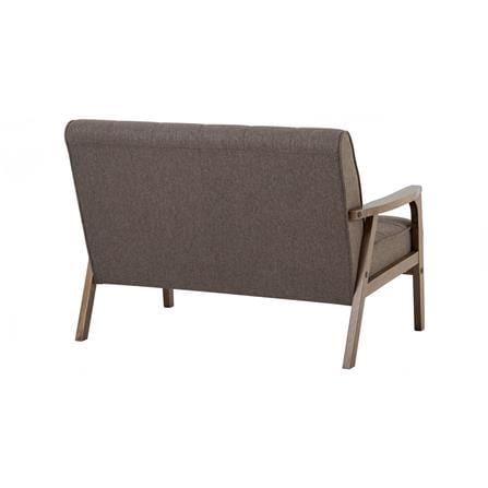 TUCSON 2 SEATER SOFA IN COCOA COLOUR, CHESTNUT COLOUR DIMITY FABRIC