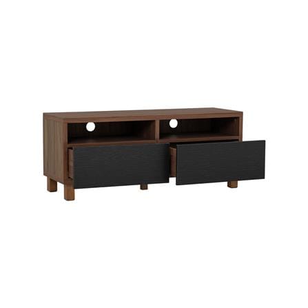 NESTHOUZ TV CABINET GORDY 1.18M WALNUT/BLACK
