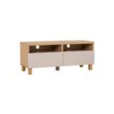 NESTHOUZ TV CABINET GORDY 1.18M OAK/WHITE