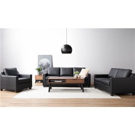 NESTHOUZ MALTON 1.8M TV CABINET 114/109 BLACK/COCOA