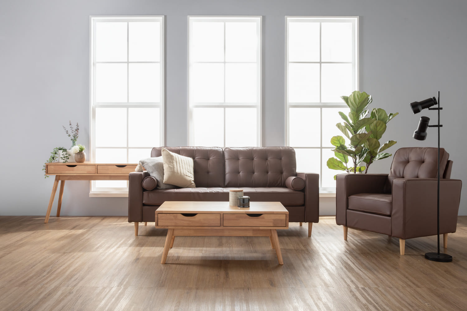 NESTHOUZ COFFEE TABLE LAMAR OAK