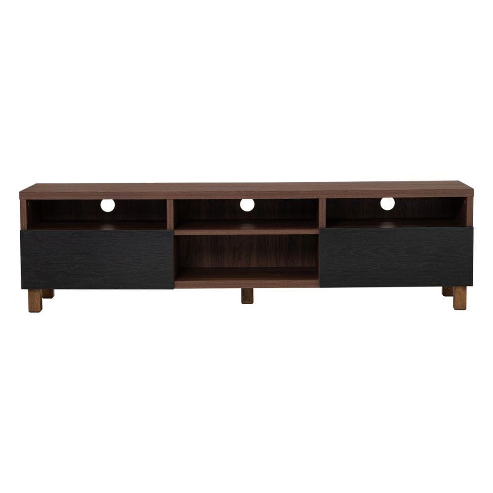 NESTHOUZ TV CABINET GORDY 1.78M WALNUT