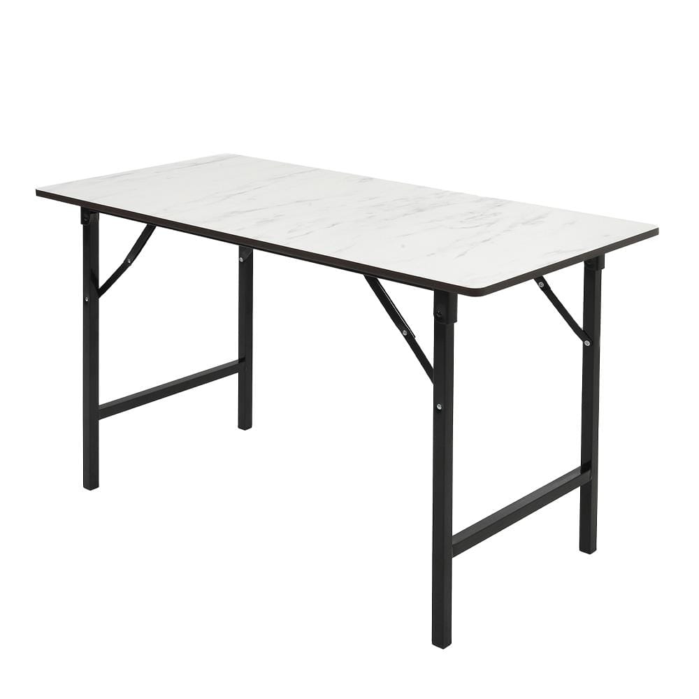 MULTIPURPOSE TABLE FURDINI 60X120CM WHITE MARBLE PATTERN