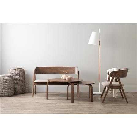 NESTHOUZ SANDRA SET OF 2 COFFEE TABLE IN COCOA COLOUR