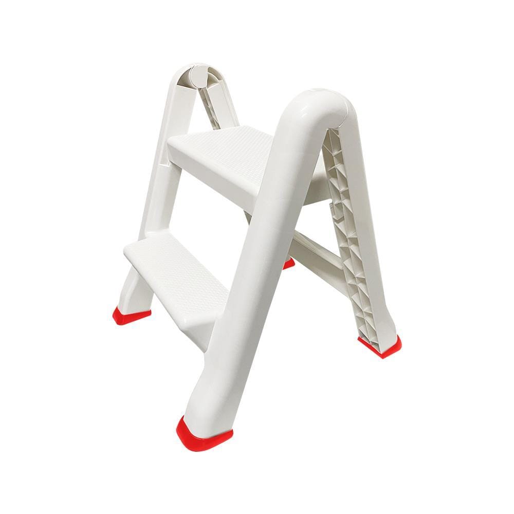 2- STEP STOOL MATALL WHITE