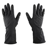RUBBER GLOVES HORSE BRAND LARGE BLACK