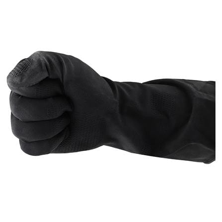 RUBBER GLOVES HORSE BRAND LARGE BLACK