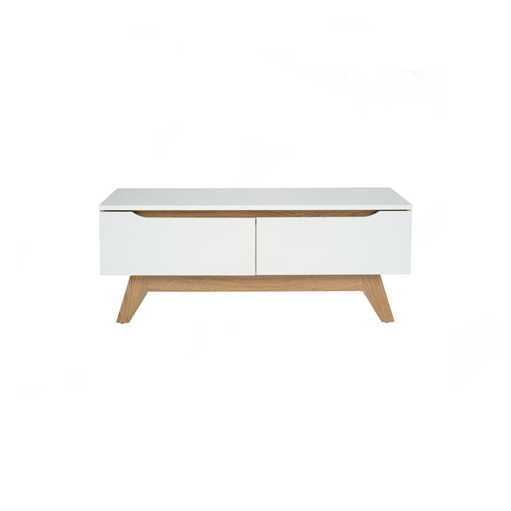NUHOOM MANDO COFFEE TABLE IN OAK COLOUR LEG, WHITE COLOUR TOP