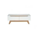 NUHOOM MANDO COFFEE TABLE IN OAK COLOUR LEG, WHITE COLOUR TOP