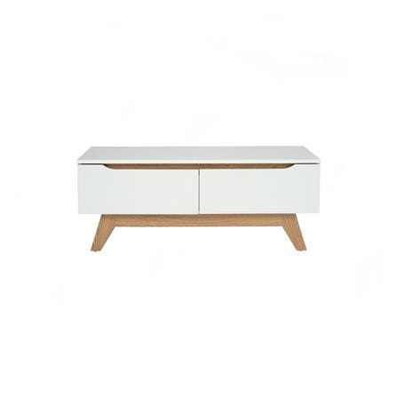 NUHOOM MANDO COFFEE TABLE IN OAK COLOUR LEG, WHITE COLOUR TOP