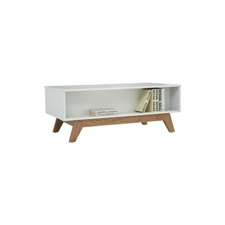 NUHOOM MANDO COFFEE TABLE IN OAK COLOUR LEG, WHITE COLOUR TOP