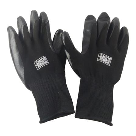 PERFECT CLEAN 100G FLEXIBLE RUBBER LATEX GLOVE STANDARD SIZE BLACK 1 PAIR