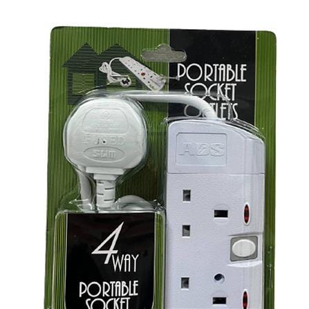 POWER STRIP  3M 4 WAY EX/CORD 9714N ADS