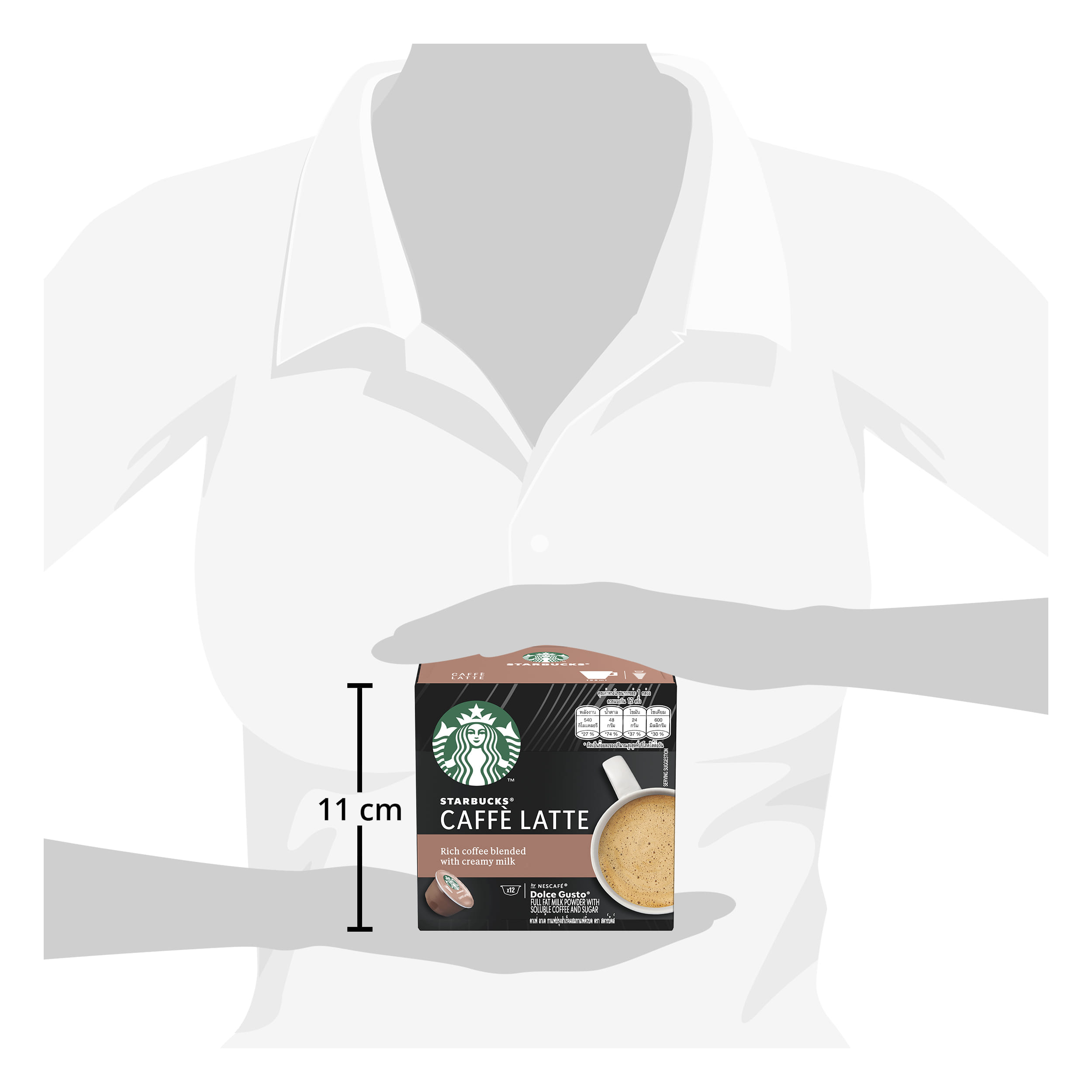 NESCAFE DOLCE GUSTO STARBUCKS CAPSULES WHITE CAFE LATTE 12 CUPS