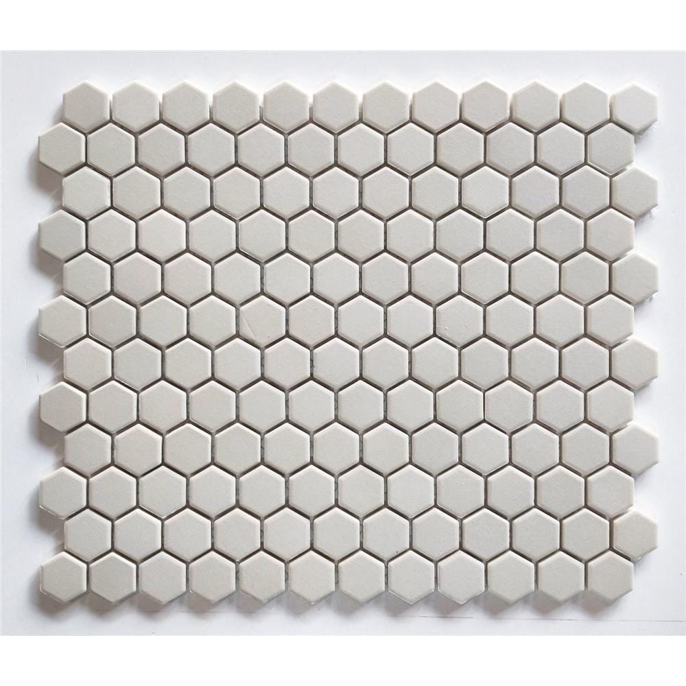 GNG MOSAIC RETRO CLASSIKO 26X31CM HEXAGON WHITE