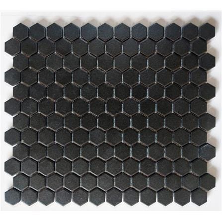 MOSAIC 26X31 HEXAGON BLACK RETRO CLASIKO