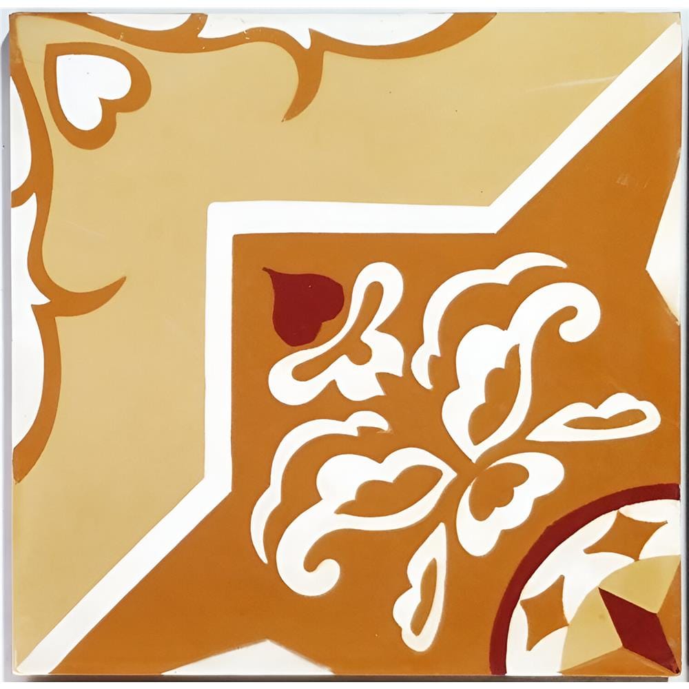 FLOORTILE  20X20CM CEMENT ENCAUSTIC BROWN GRADE A 0.48M2