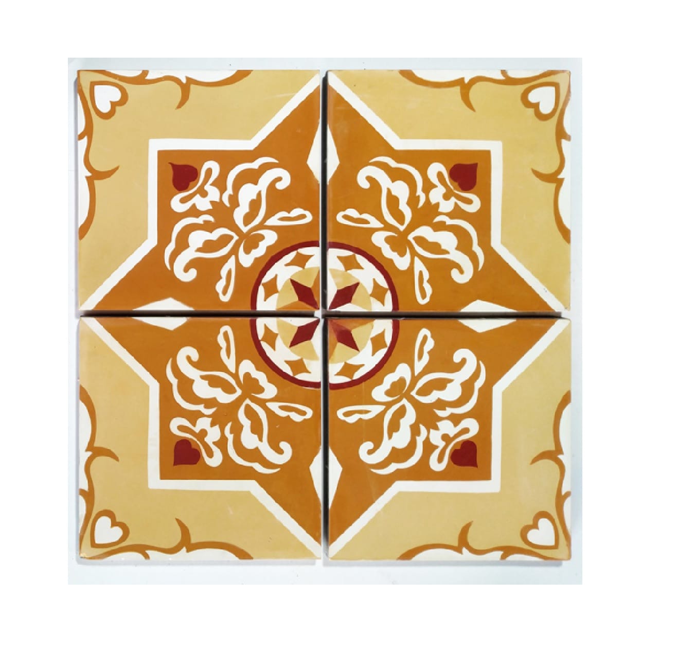 FLOORTILE  20X20CM CEMENT ENCAUSTIC BROWN GRADE A 0.48M2