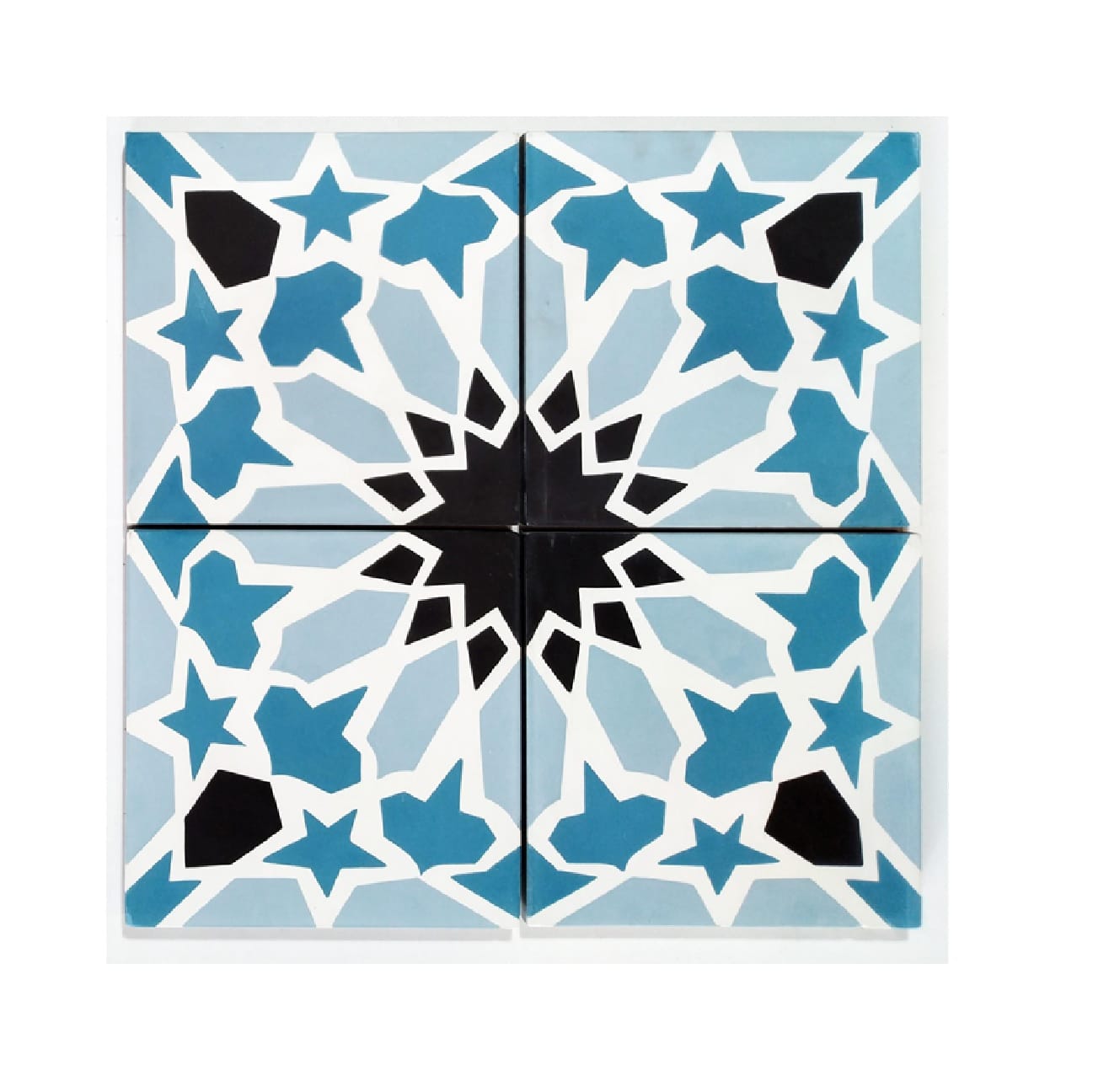 GNG FLOORTILE 20X20CM CEMENT ENCAUSTIC ARABES. BLUE GRADE A 0.48
