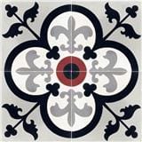 GNG FLOORTILE 20X20CM CEMENT ENCAUSTIC KINGSTON GREY GRADE A 0.48