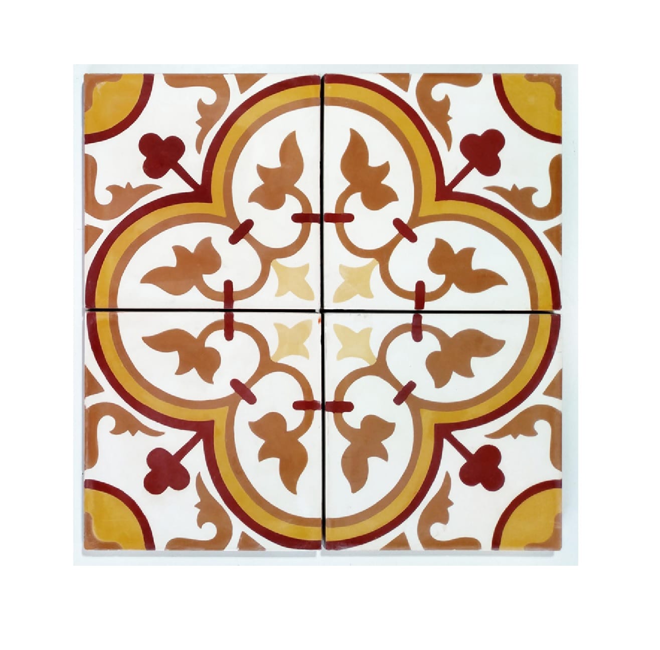 GNG FLOORTILE 20X20CM CEMENT ENCAUSTIC BROWN GRADE A 0.48M2