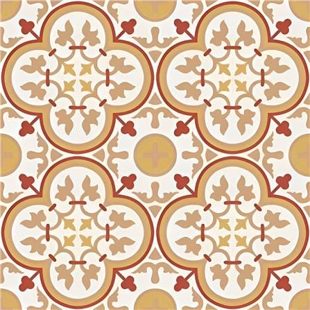 GNG FLOORTILE 20X20CM CEMENT ENCAUSTIC BROWN GRADE A 0.48M2