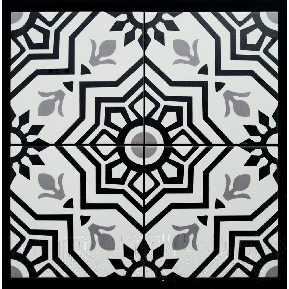GNG FLOORTILE 20X20CM ART DECORATIVE BLUE GRADE A 0.48M2