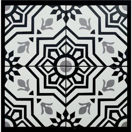 GNG FLOORTILE 20X20CM ART DECORATIVE BLUE GRADE A 0.48M2