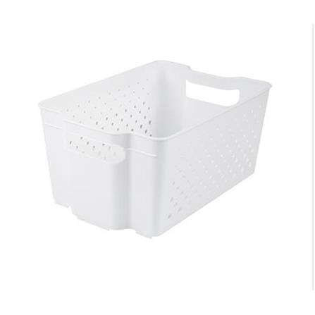 KITCHEN BASKET 21.4X31.5X14.7CM MONO WHITE