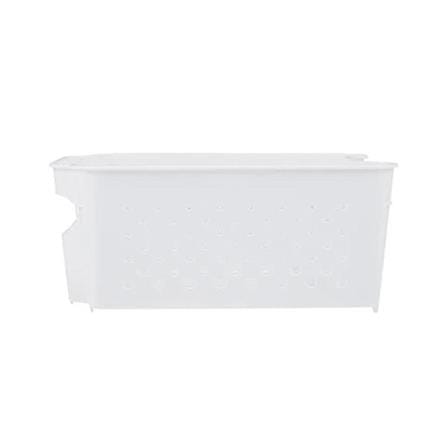KITCHEN BASKET 15.7X21X9 CM MONO WHITE