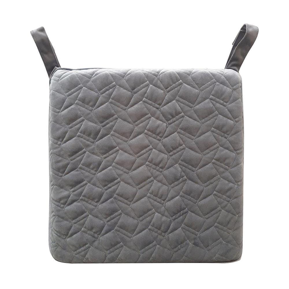 CHAIR CUSHION HOME LIVING STYLE BIX 16x16" GRAY