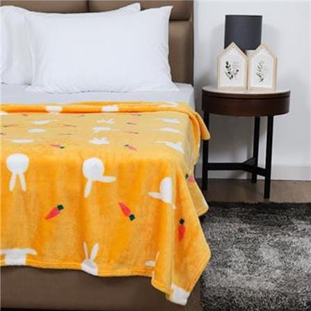 BLANKET HOME LIVING MERRY YELLOW 50X60" YELLOW