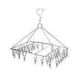 HANGER STAINLESS FOLDABLE 36 CLIPS PLIM