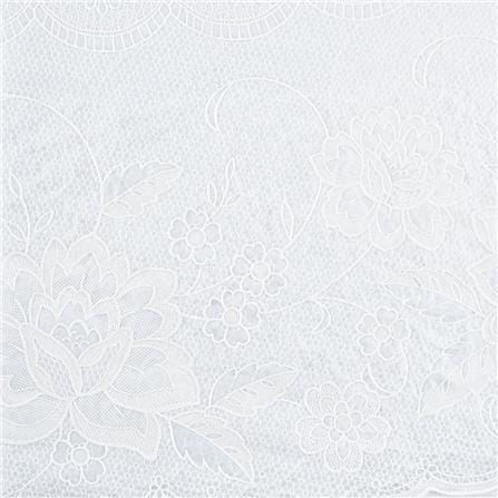 MEIWA ROUND TABLE CLOTH ROSE 177X177 CM WHITE