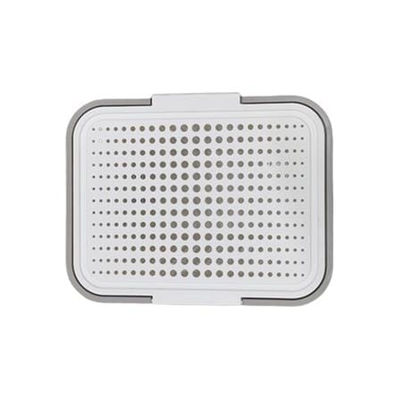 PLIM CLOTH BASKET WITH LID BUBBLE WHITE